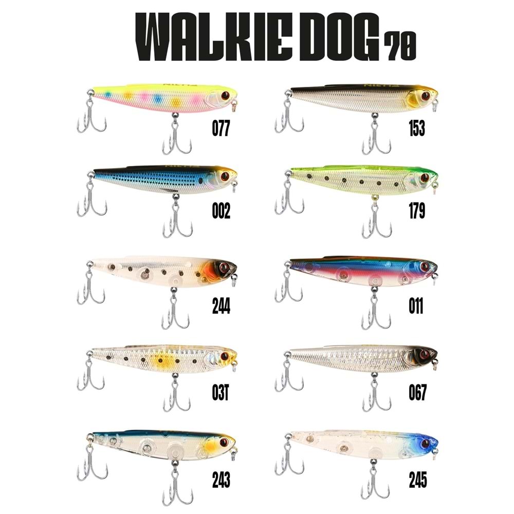 Fujin Walkie Dog 70mm 8.2gr Su Üstü Maket Balık