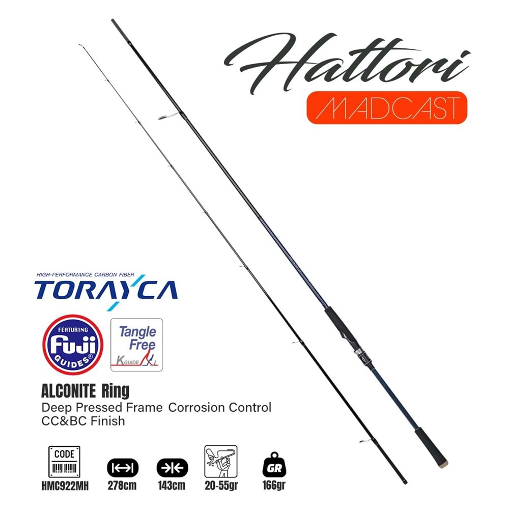 Fujin Madcast 278cm 20-55gr Spin Kamışı