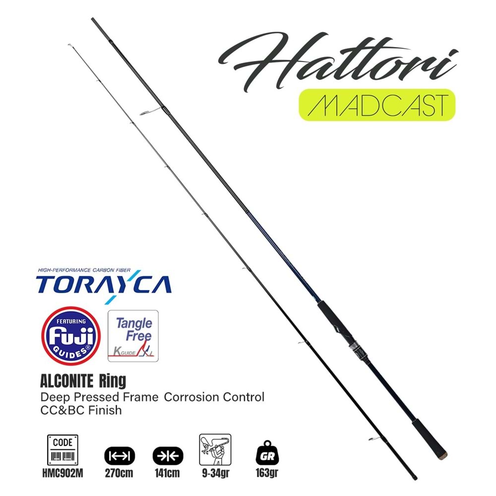 Fujin Madcast 270cm 9-34gr Spin Kamışı