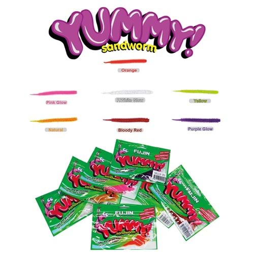Fujin Yummy Sandworm 7Cm Silikon Yem