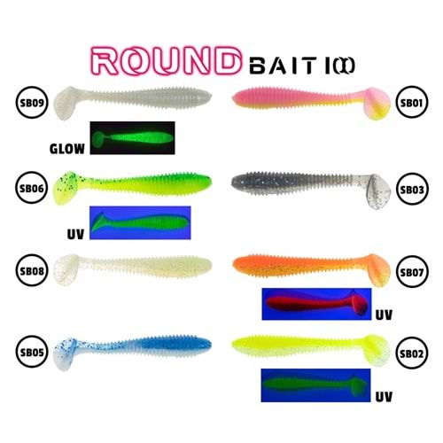 Fujin Round Bait 100mm Silikon Balık
