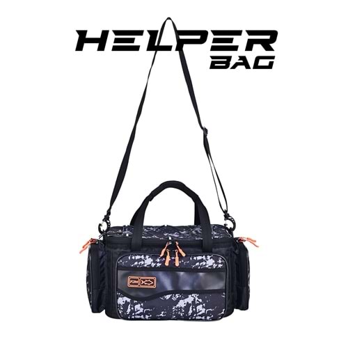 Fujin Black Camo Helper Bag - Balıkçı Çantası