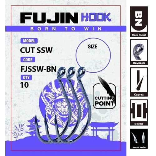 Fujin Cut SSW Delikli Kaynaklı Çapraz Octopus Kancası
