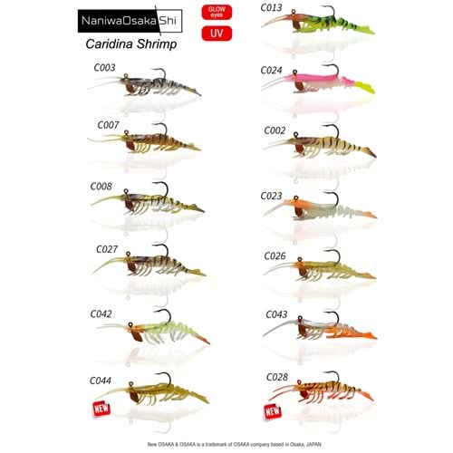 NaniwaOsaka Caridina Shrimp 5cm 3.5g Tpe Yumuşak Karides
