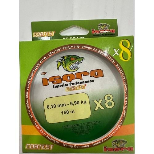 İSORA TOURNAMENT 150 M. 8X YEŞİL BRAID MİSİNA
