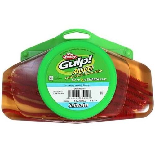 Berkley Gulp Alive Sandworm 15cm Bloody