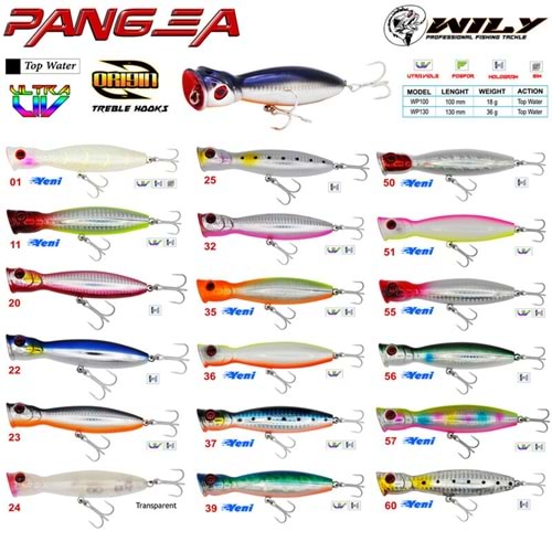 Wily Pangea 10 cm Poper Maket Balık 18 gr