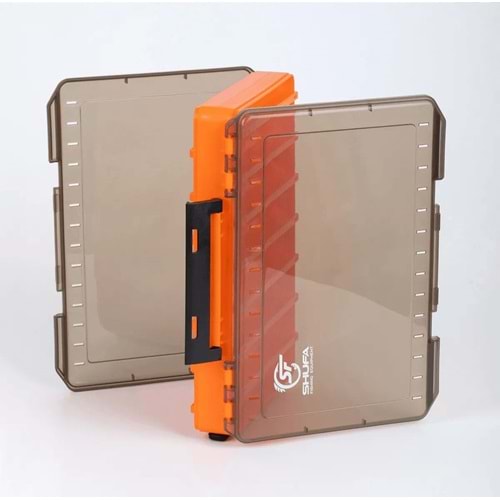 SHUFA Lure Box Çift Taraflı Kutu 105mm - Turuncu Plasticbox F04 XS