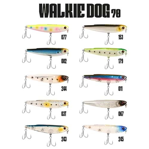 Fujin Walkie Dog 70mm 8.2gr Su Üstü Maket Balık