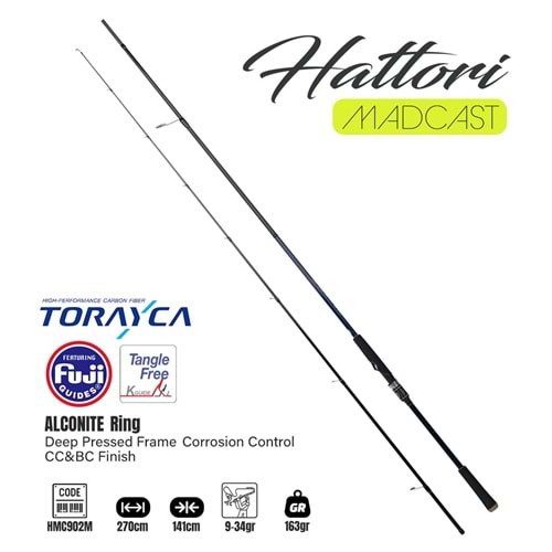 Fujin Madcast 270cm 9-34gr Spin Kamışı