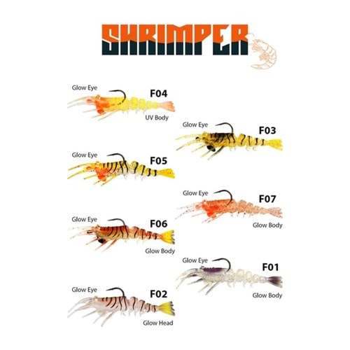 Fujin Shrimper 75mm 8.5gr Silikon Karides