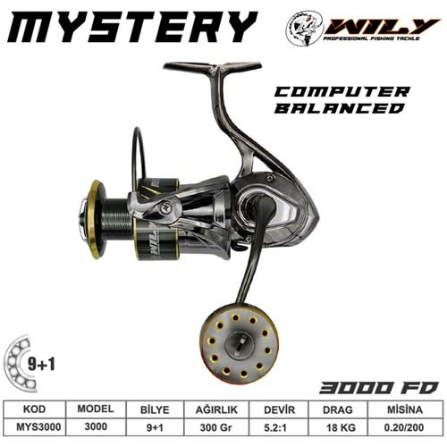 Wily Mystery 3000 Olta Makinası 5+1 bb