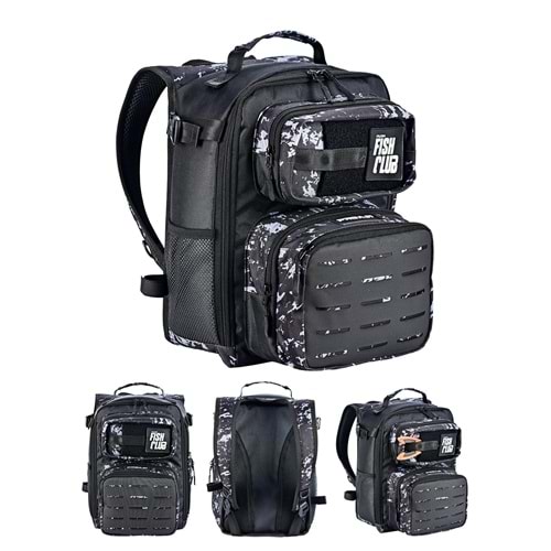 Fujin ProAji Back Pack Black Camo Balıkçı Sırt Çantası