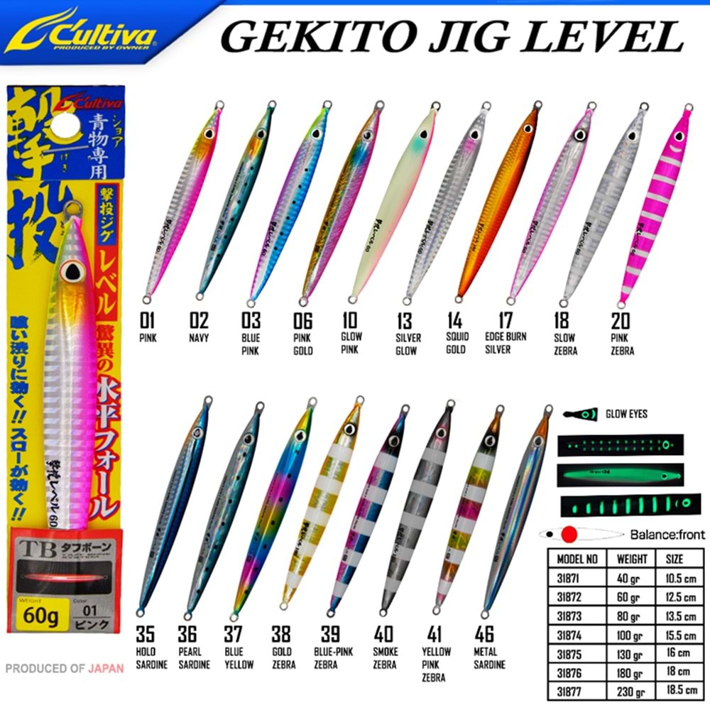 Cultiva JİG 31872 Gekito Jig 12.5 cm 60 Gr