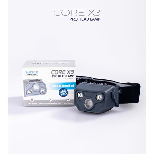 ALESTA CORE X3 PRO HEAD LAMP 3 IŞIK KAFA LAMBASI