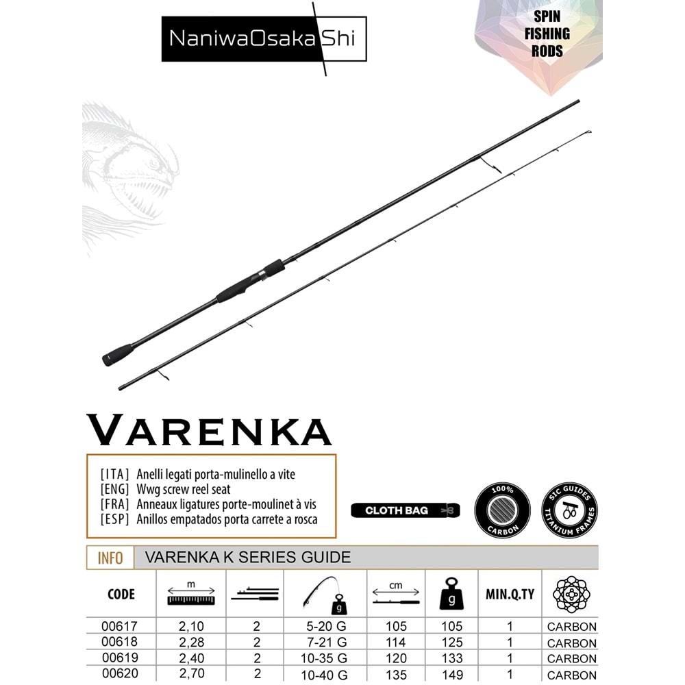 NANIWAOSAKASHI VARENKA 2,28CM 7-21GR OLTA KAMIŞI