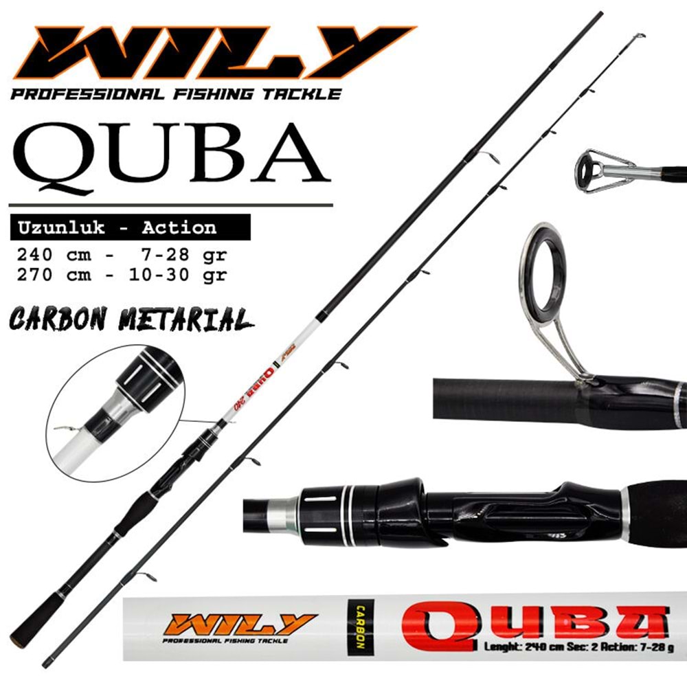 Wily Quba Spin Kamış 270cm 10-30 gr