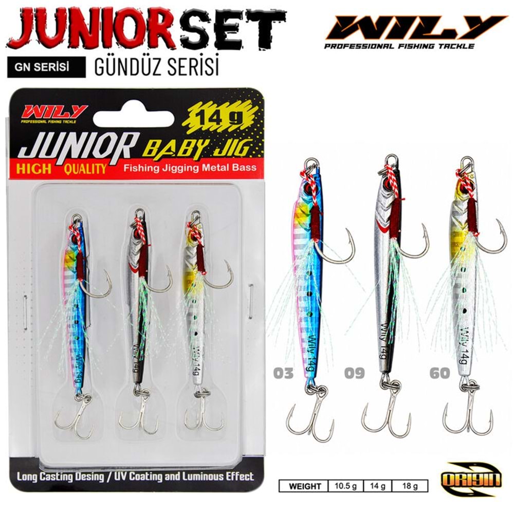 Wily Junior Jig Gündüz Serisi 3lü set