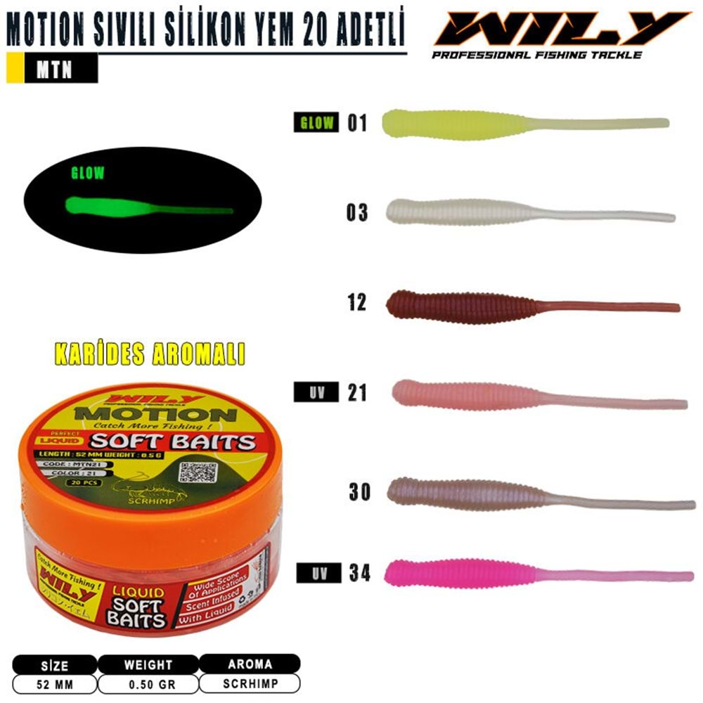 Wily Motion Sıvılı 52 mm 15 Adetli